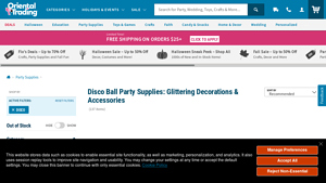 Oriental Trading - Disco Ball Party Supplies