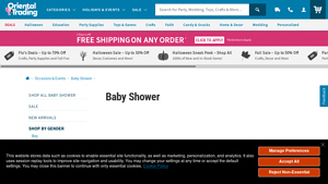 Oriental Trading - Baby Shower Decorations