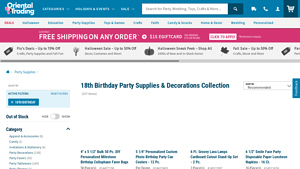 Oriental Trading - DIY Personalized Milestone Birthday Favor Bags