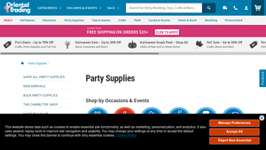 Oriental Trading - Affordable Party Supplies