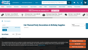 Oriental Trading - Cat Party Decorations & Supplies
