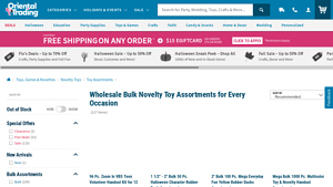 Oriental Trading - Bulk Novelty Toy Assortments