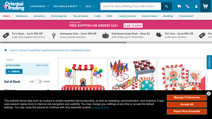 Oriental Trading - Carnival Theme Party Supplies