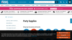 Oriental Trading - Affordable Party Supplies