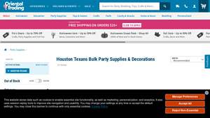 Houston Texans - Game Day Party Supplies