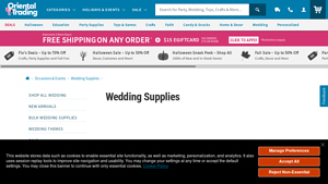 Oriental Trading - Affordable Wedding Supplies