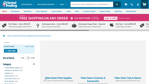 Oriental Trading - Video Game Party Supplies