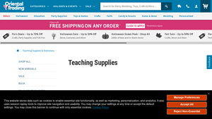 Oriental Trading - Classroom Supplies