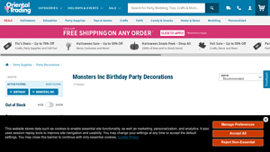 Oriental Trading - Monsters University Cardboard Cutouts