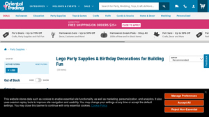 Oriental Trading - Lego Party Supplies