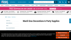 Oriental Trading - Mardi Gras Decorations & Party Supplies
