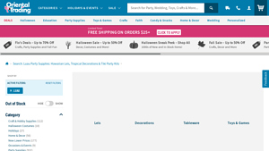 Oriental Trading - Luau Party Supplies