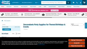 Oriental Trading - Descendants Party Supplies