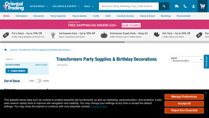 Transformers - Party Supplies & Decorations