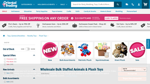 Oriental Trading - Bulk Stuffed Animals & Plush Toys