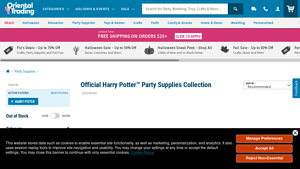 Oriental Trading - Harry Potter™ Party Kit for 24