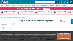 Oriental Trading - Shrek Party Supplies