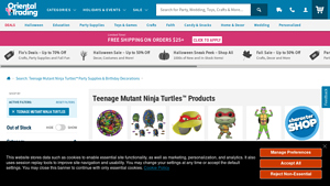 Teenage Mutant Ninja Turtles™ - Party Supplies & Decorations