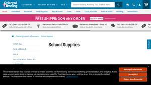 Oriental Trading - Bulk School Supplies