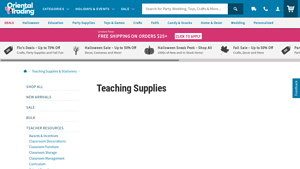 Oriental Trading - Classroom Supplies