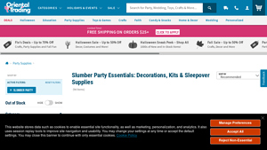 Oriental Trading - Slumber Party Supplies