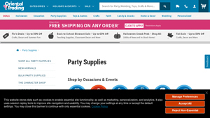 Oriental Trading - Affordable Party Supplies
