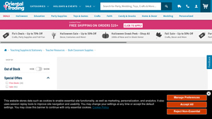 Oriental Trading - Bulk Teacher Supplies
