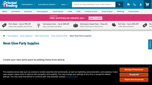 Oriental Trading - Neon Glow Party Supplies
