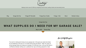 Our Vintage Bungalow - Price Tags & Supplies