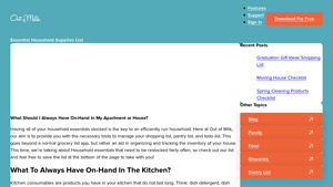 Out of Milk - Household Essentials