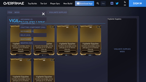 Vigilante Supplies - Primary Mod for Warframe