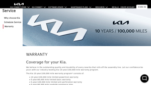 Kia - 10-Year/100,000-Mile Warranty Program