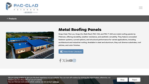 PAC-CLAD - Metal Roofing Panel Systems