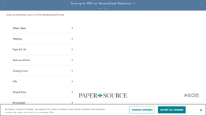 Paper Source - Personalized Stationery
