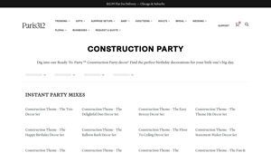 Paris312 - Kids Construction Birthday Decor