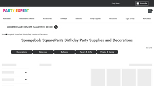 Party Expert - Spongebob Birthday Supplies