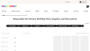 Party Expert - Despicable Me Birthday Collection