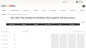 Party Expert - Star Wars The Mandalorian Party Supplies