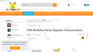 PartyCheap - 70th Birthday Party Supplies