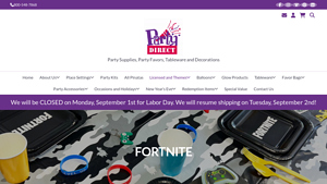 Party Direct - Fortnite Party Supplies