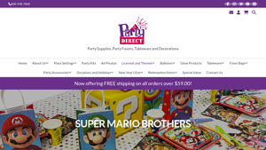 Party Direct - Super Mario Party Supplies