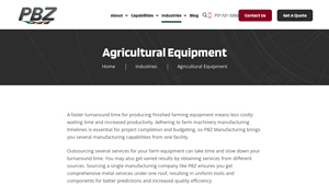 PBZ Manufacturing - Agricultural Machinery & Custom Fabrication