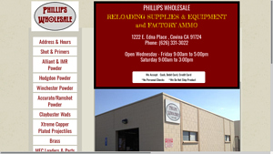 Phillips Wholesale - Reloading Supplies