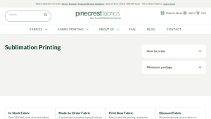 Pine Crest Fabrics - Sublimation Printing & Wholesale Stretch Fabrics