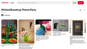 Pinterest - Wicked Broadway Theme Party Ideas