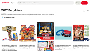 Pinterest - WWE Party Ideas
