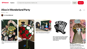 Pinterest - Alice in Wonderland Party Items