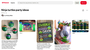 Pinterest - DIY Ninja Turtle Party Decorations