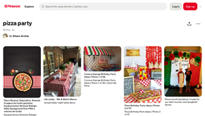 Pinterest - Pizza Party Ideas