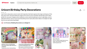 Pinterest - Unicorn Birthday Party Decorations